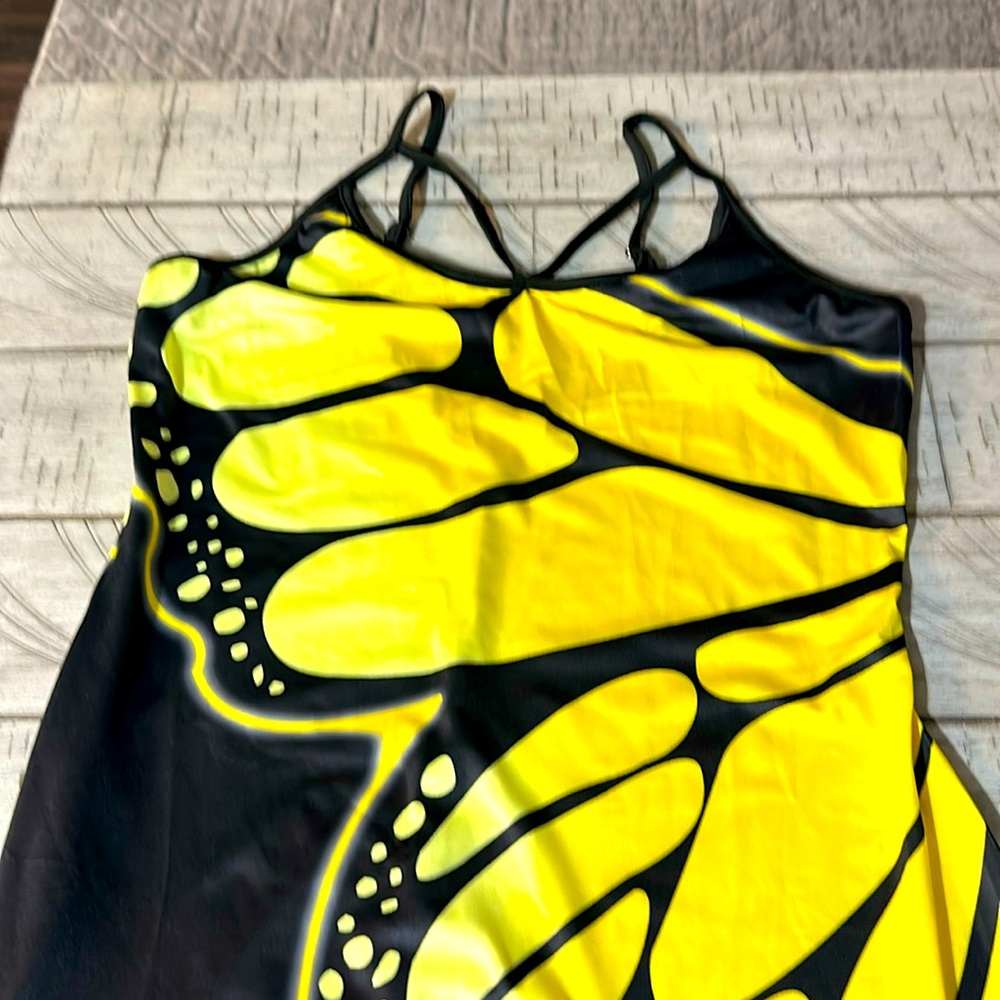 ♥️ Black/Yellow Long Dress
